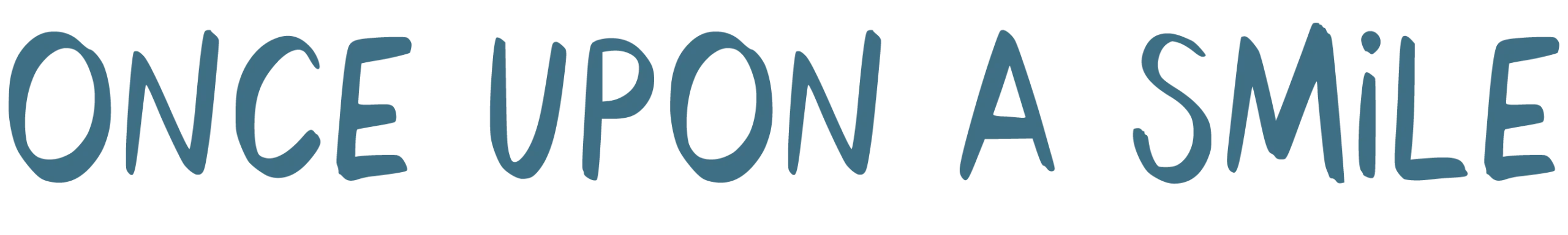 Once Upon A Smile text only logo